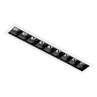 EMBUTIDO PICCO 9 PONTOS LINEAR FIXO 20W